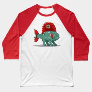 Sailback Piranha Pup Baseball T-Shirt